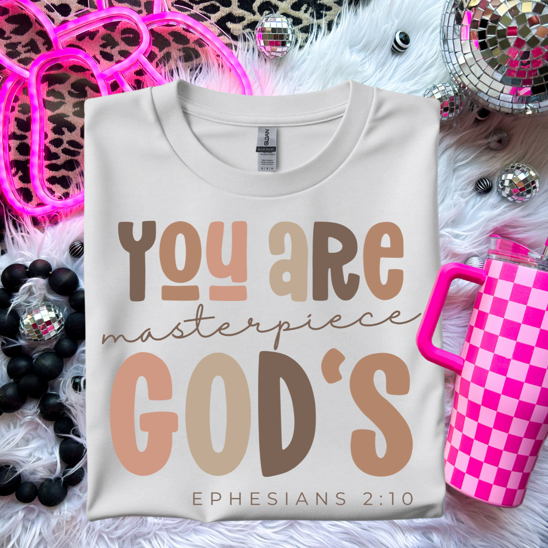 You Are God’s Masterpiece T-Shirt - Ephesians 2:10 Inspirational Apparel