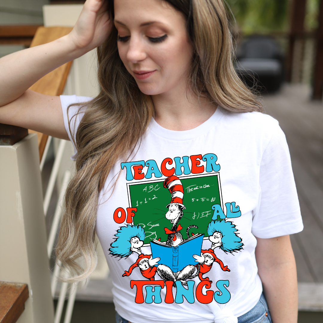 Read Across America Shirt Adult-Teacher of all Things