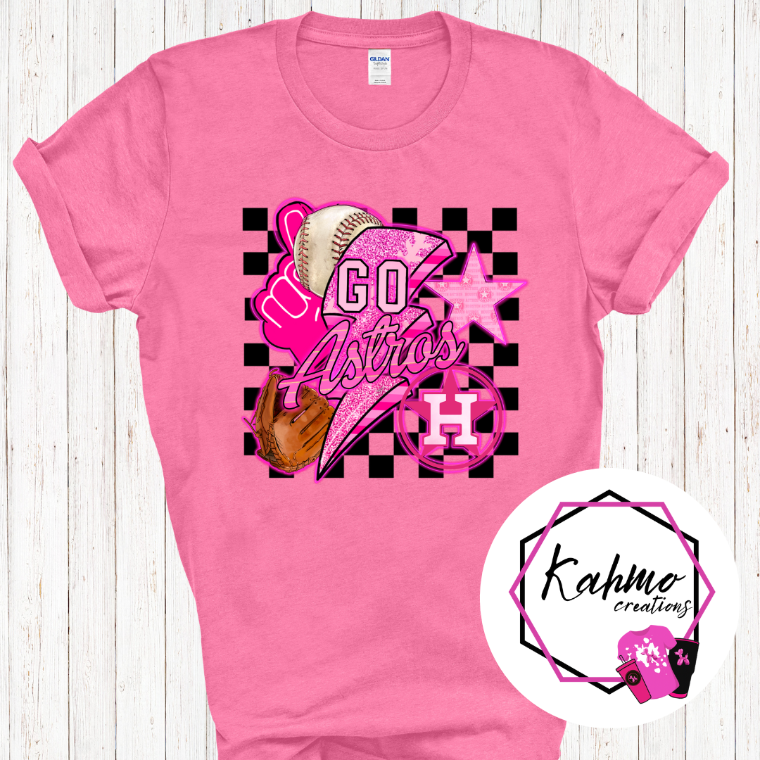 Go Astros Pink Design Shirt