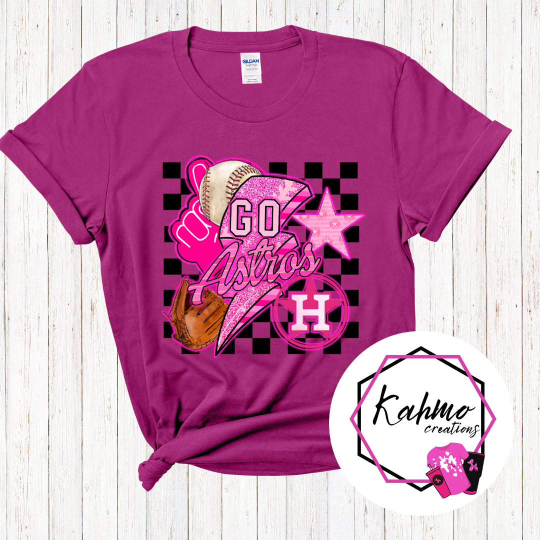 Go Astros Pink Design Shirt