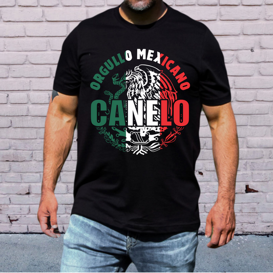 Orgullo Mexicano Flag Shirt with Boxing Fight Graphic