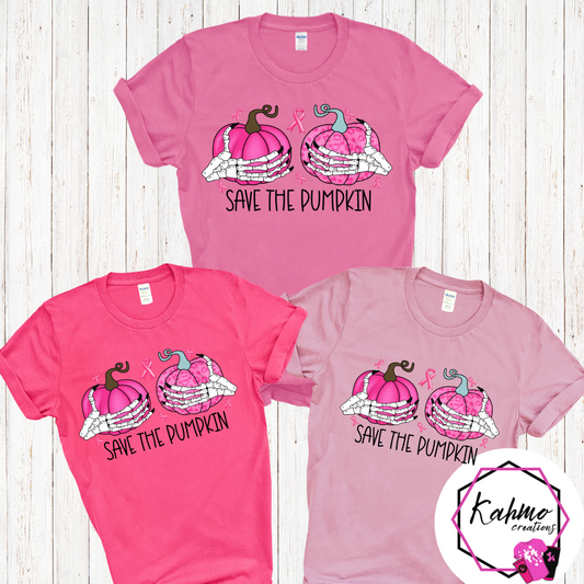 Save the Pumpkin Breast Cancer Awareness Shirt