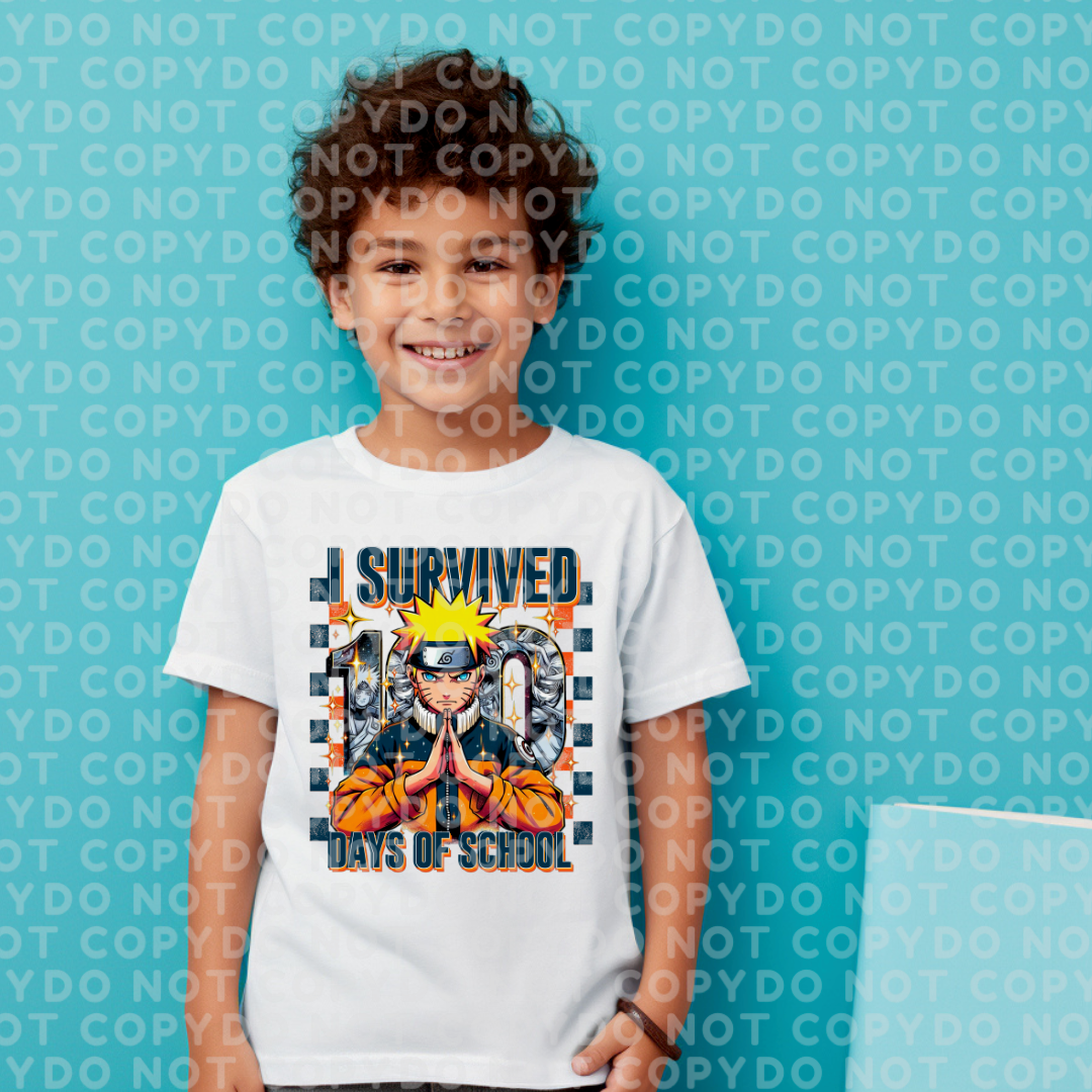 Cartoon 100 days school Celebration Shirt