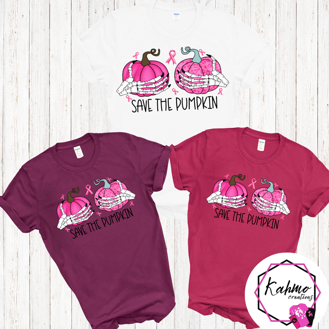 Save the Pumpkin Breast Cancer Awareness Shirt