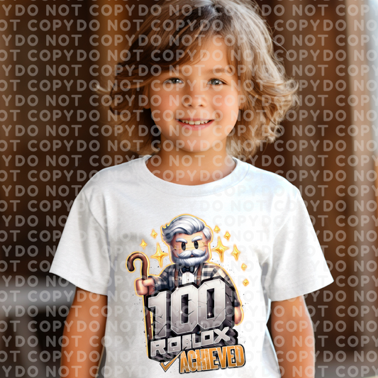 Video Game Cartoon 100 Days of School Celebration Shirt