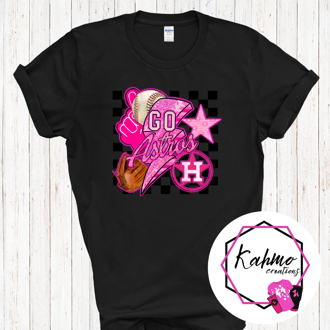 Go Astros Pink Design Shirt