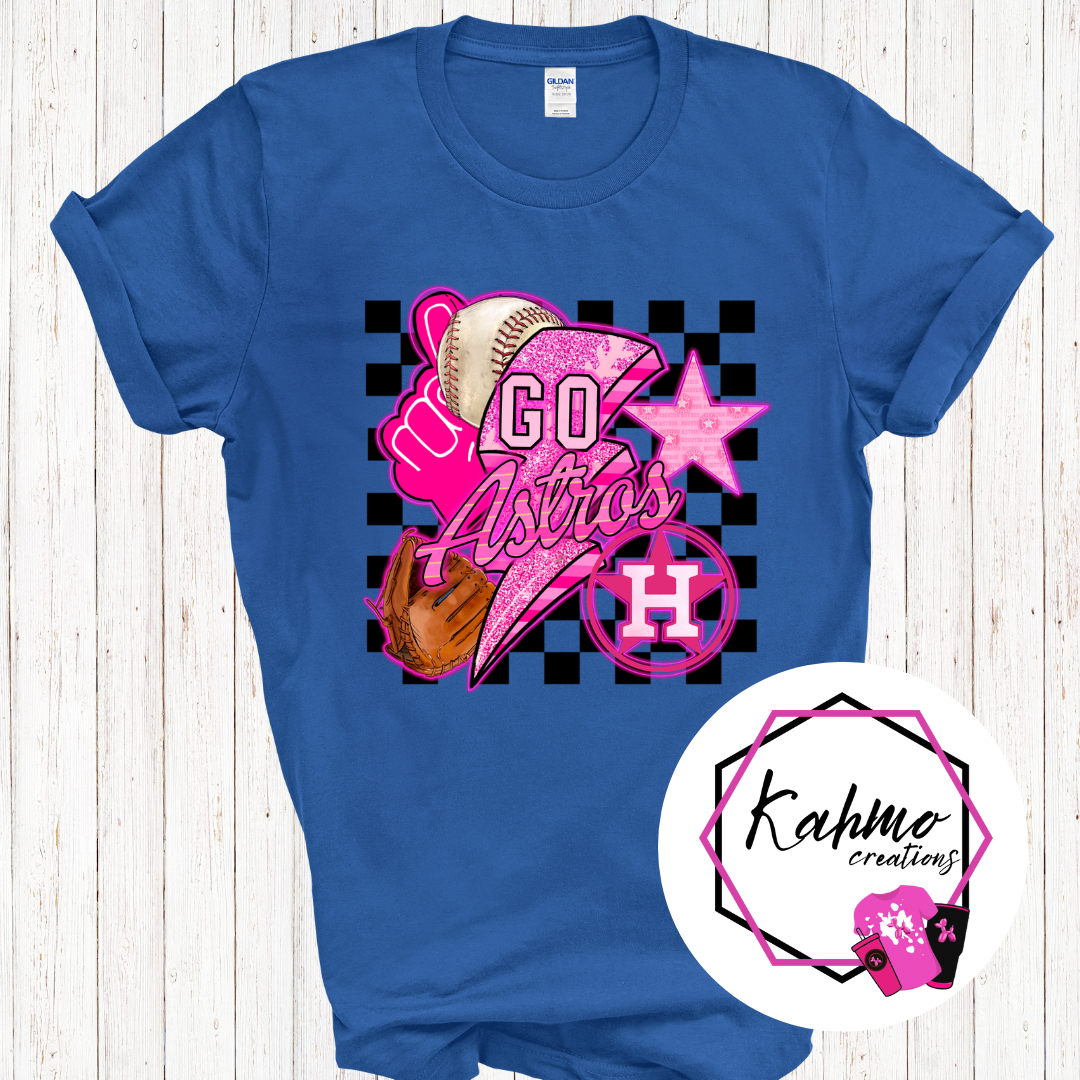 Go Astros Pink Design Shirt