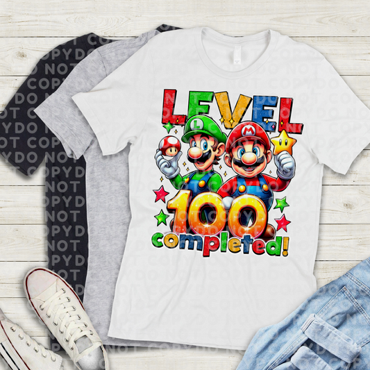 Level 100 completed Days of School Celebration Shirt