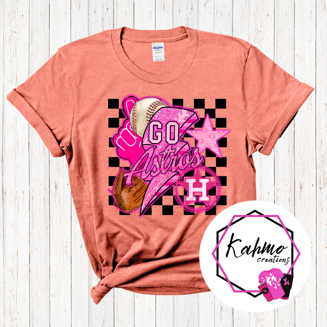 Go Astros Pink Design Shirt