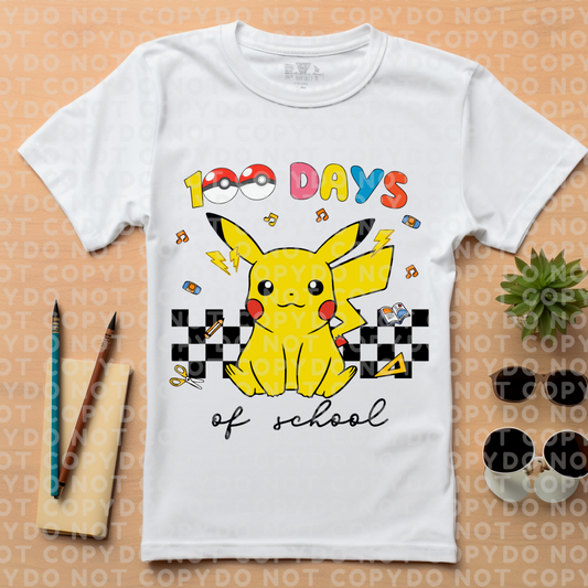 Yellow cartoon 100 days school Celebration Shirt