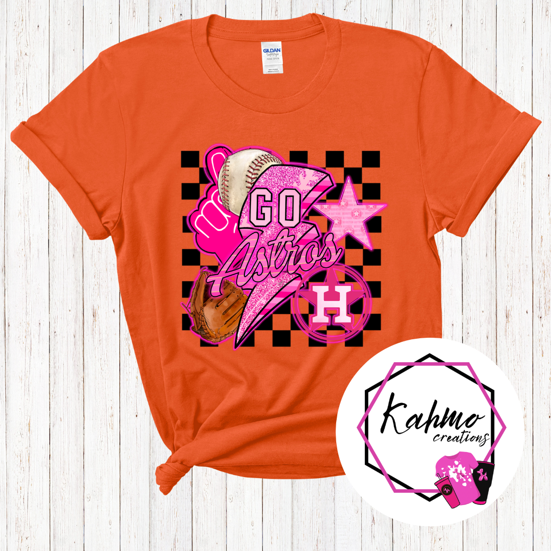 Go Astros Pink Design Shirt