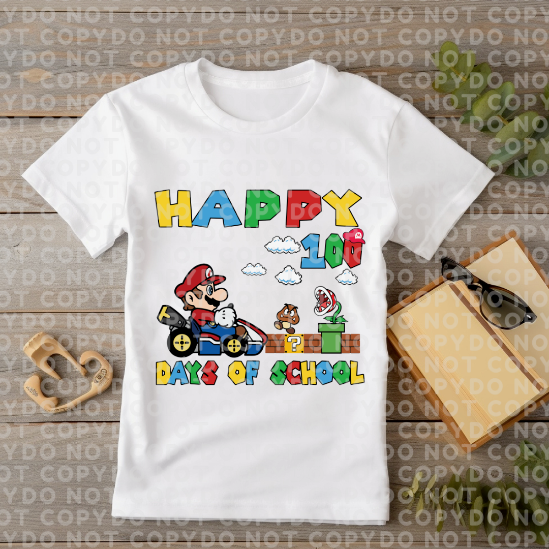 Video game racer 100 Days of School Celebration Shirt