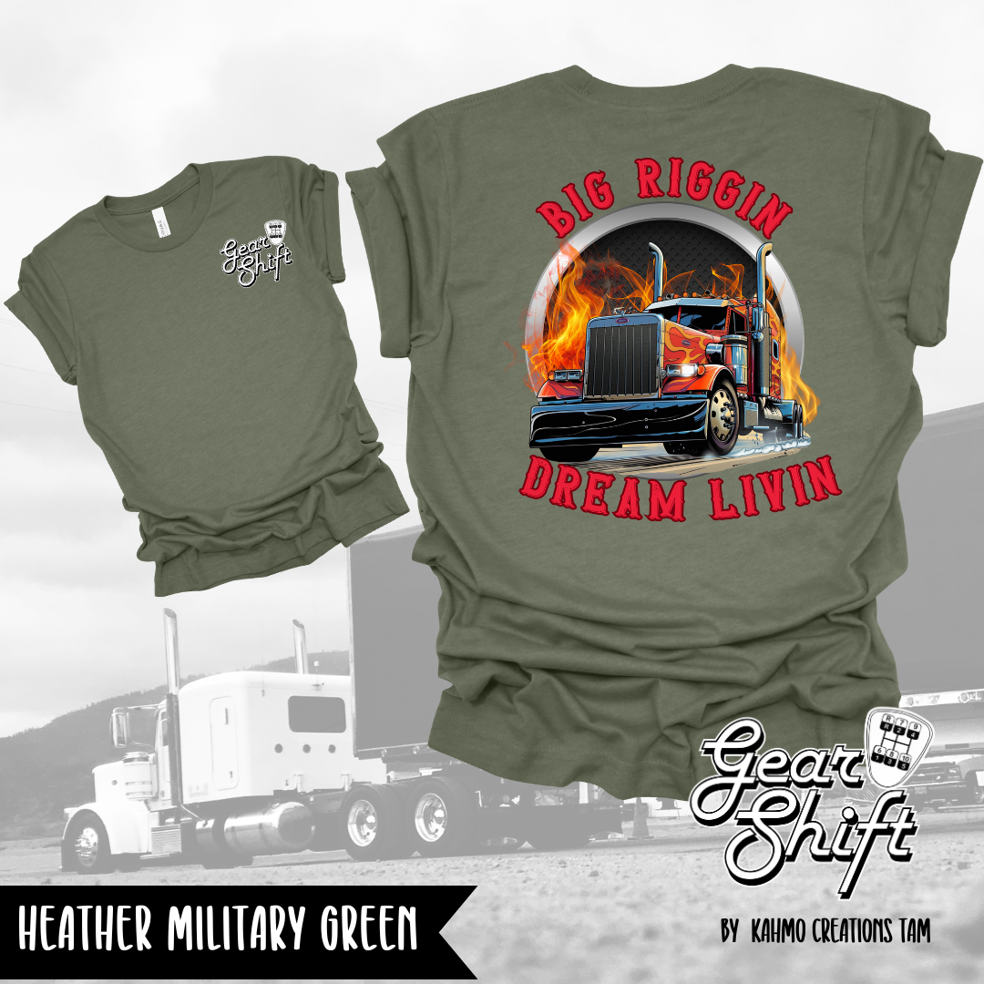 Big Riggin, Dream Livin Tee: Embrace the Open Road