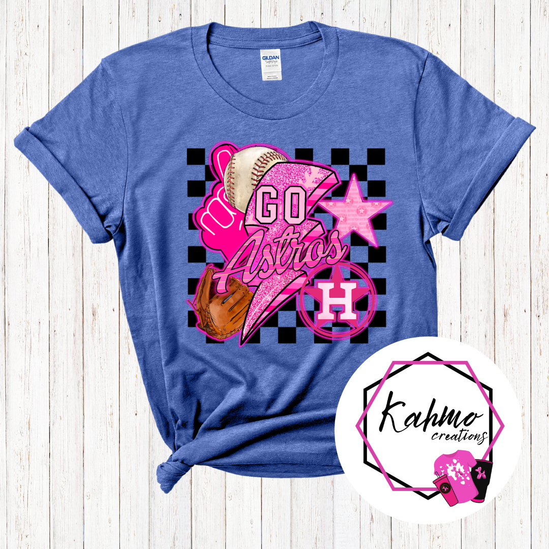 Go Astros Pink Design Shirt