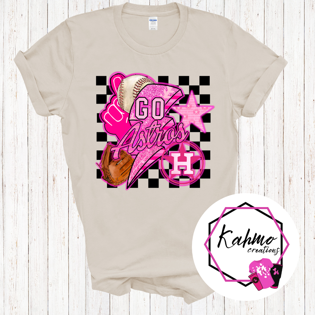 Go Astros Pink Design Shirt