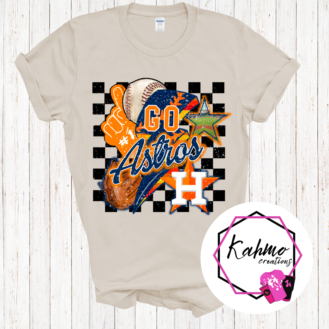 Go Astros Checkered Shirts