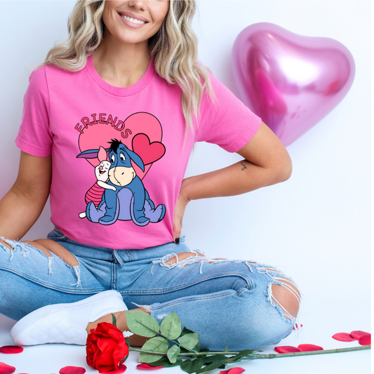 Pig and Donkey Valentines Shirt