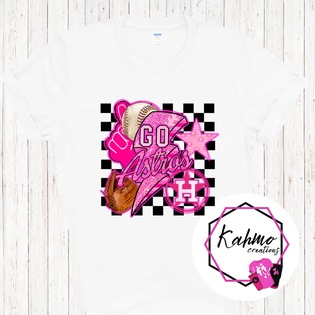 Go Astros Pink Design Shirt