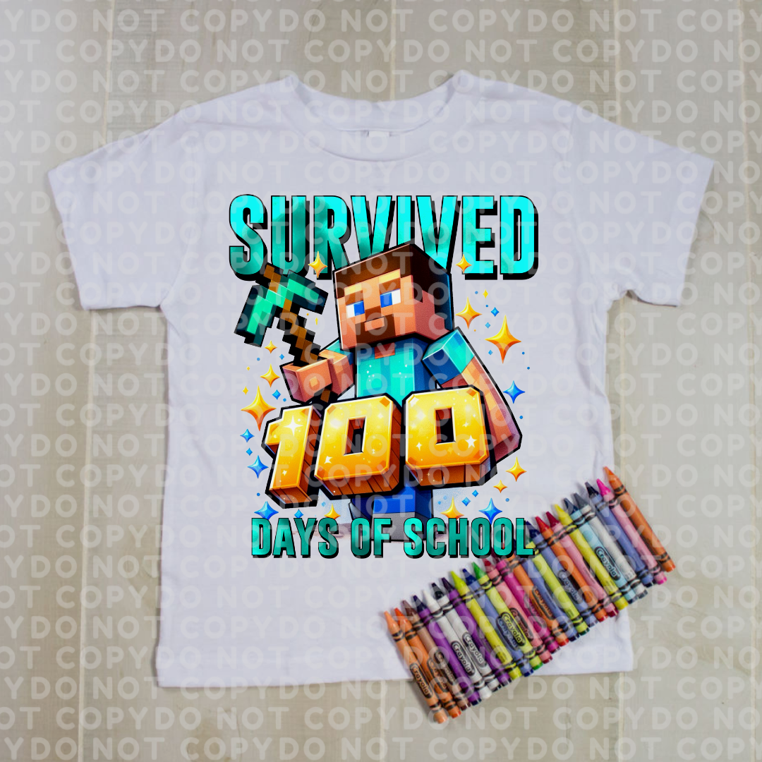 Survived 100 Days of School Celebration Shirt