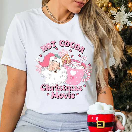 Hot Cocoa & Christmas Movie T shirt