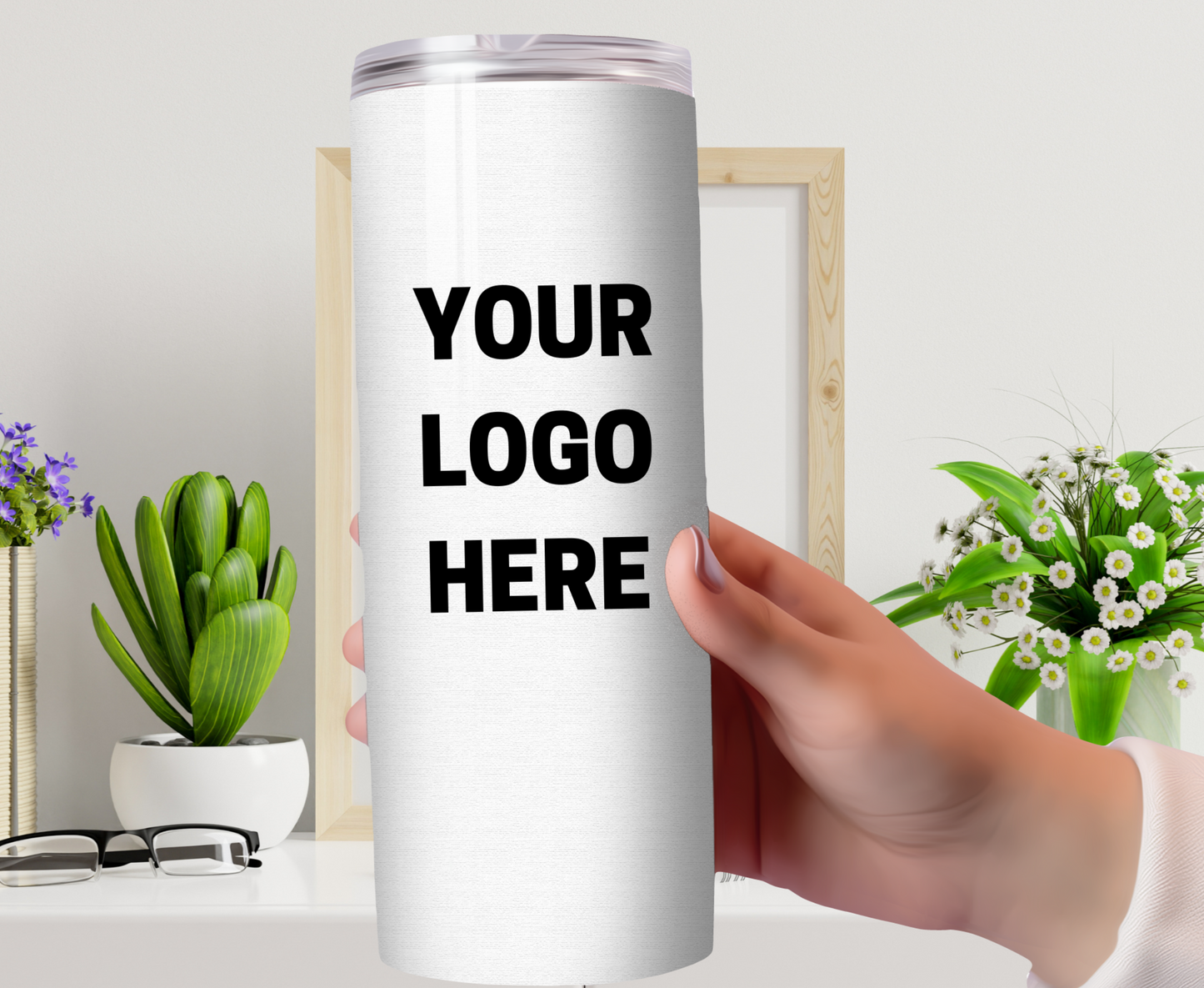 Custom Skinny Tumbler (20 oz.) use your company logo or pictures
