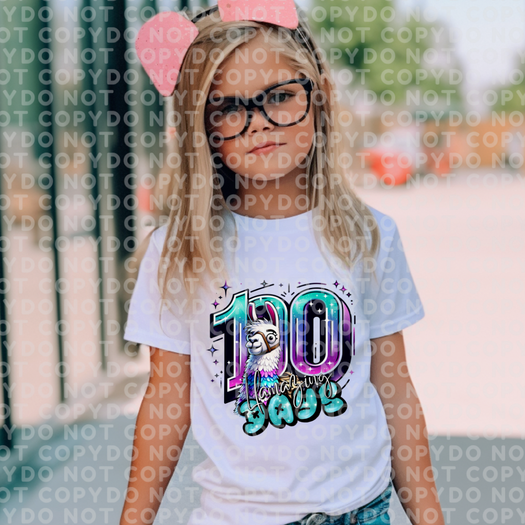 Videogame 100 llamazing days school Celebration Shirt