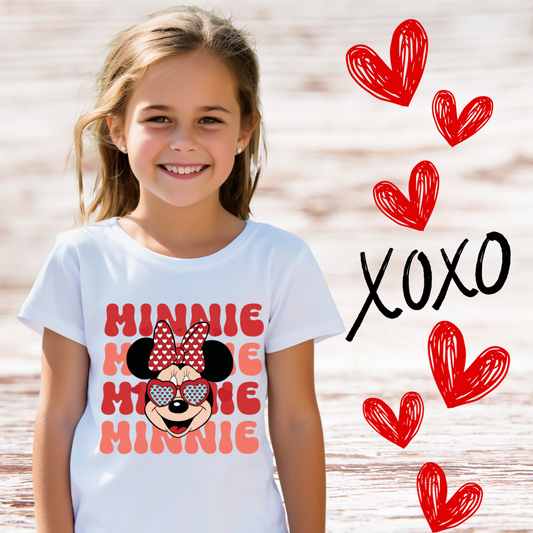 Girl Mouse Valentines Shirt