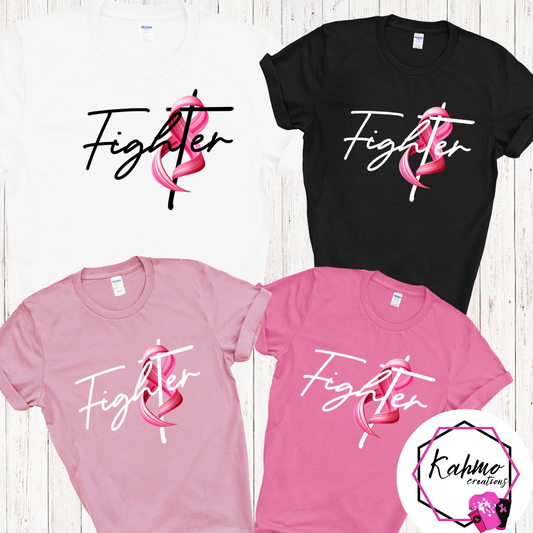 Fighter Breast Cancer Awareness Shirt