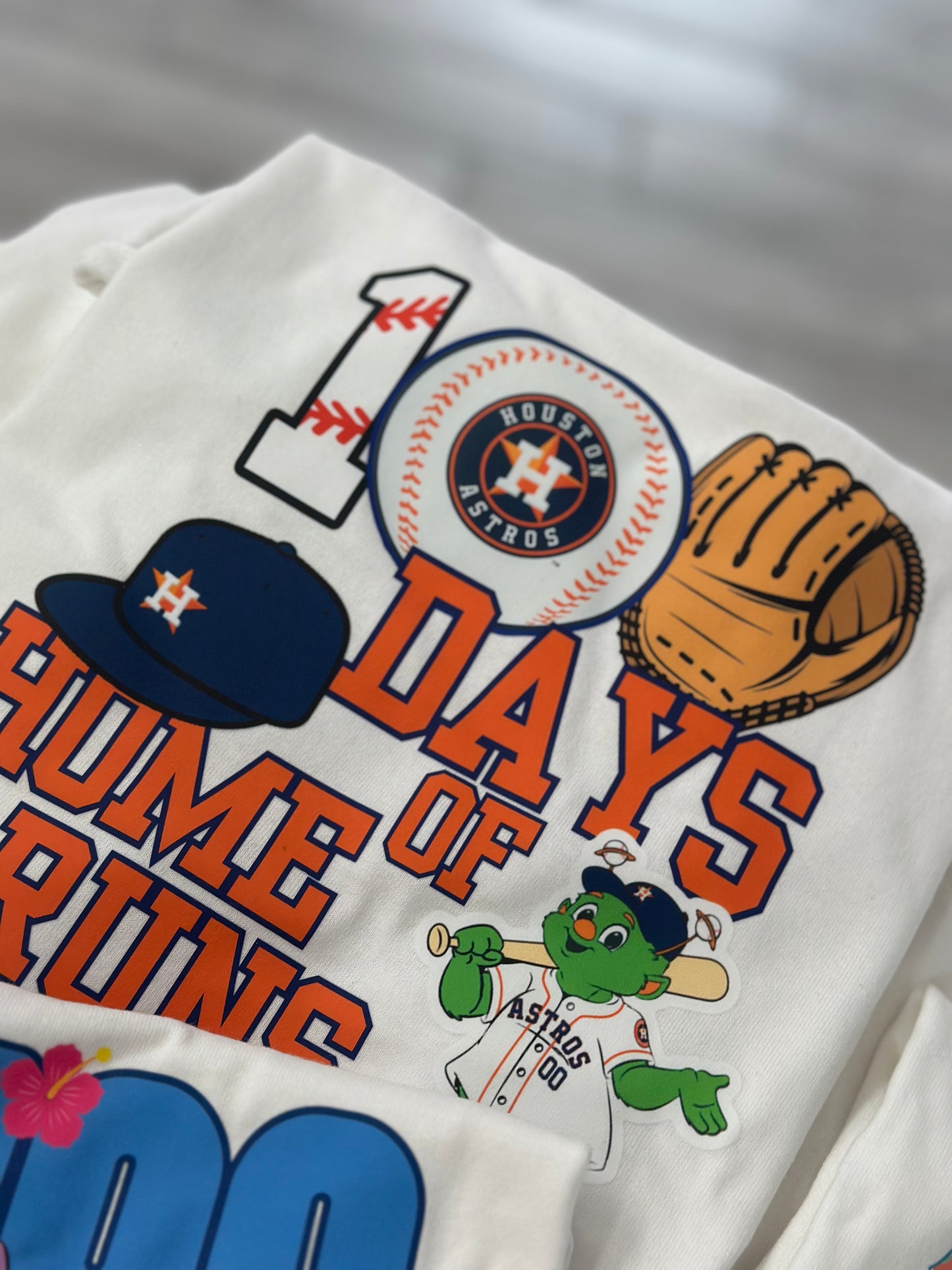 Houston Baseball 100 Days of School Celebration Shirt