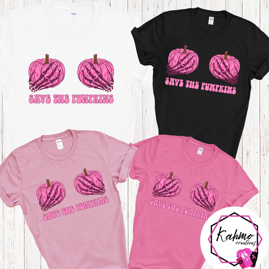 Save the Pumpkins Breast Cancer Awareness Shirt