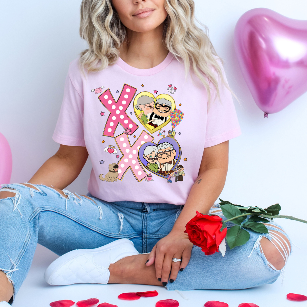 XOXO Old Couple Letters Valentines Shirt