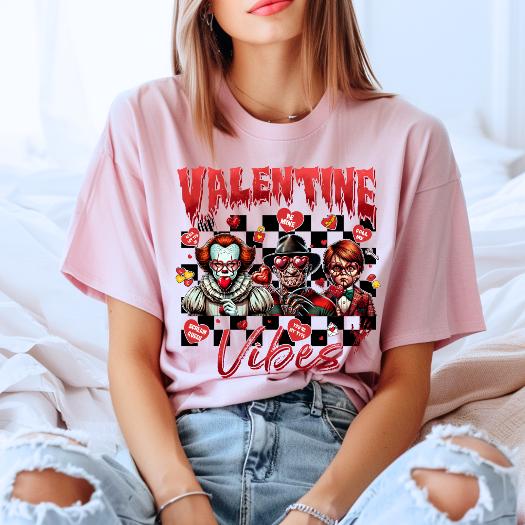 Valentine Vibes Horror Shirt