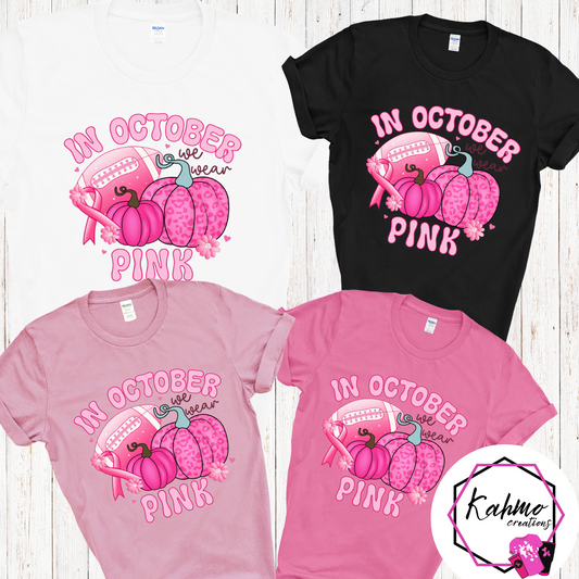 Football Breast Cancer Awareness Shirt