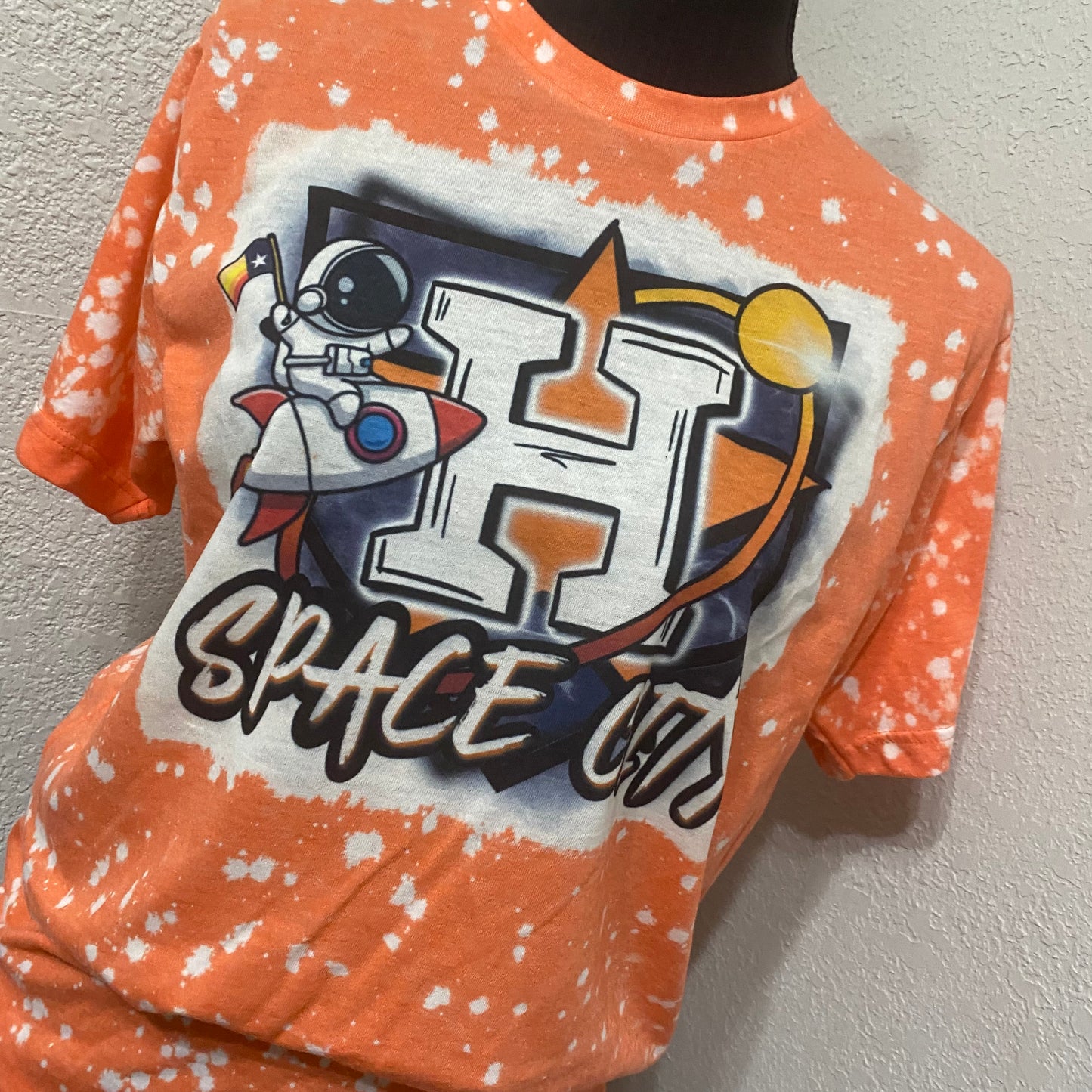 Houston Space City Baseball Vintage Distressed Tee