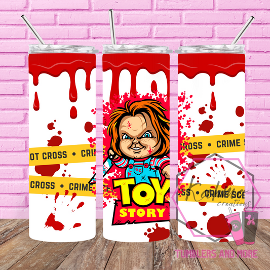 Halloween-Evil Toy Movie Skinny Tumbler (20 oz.)